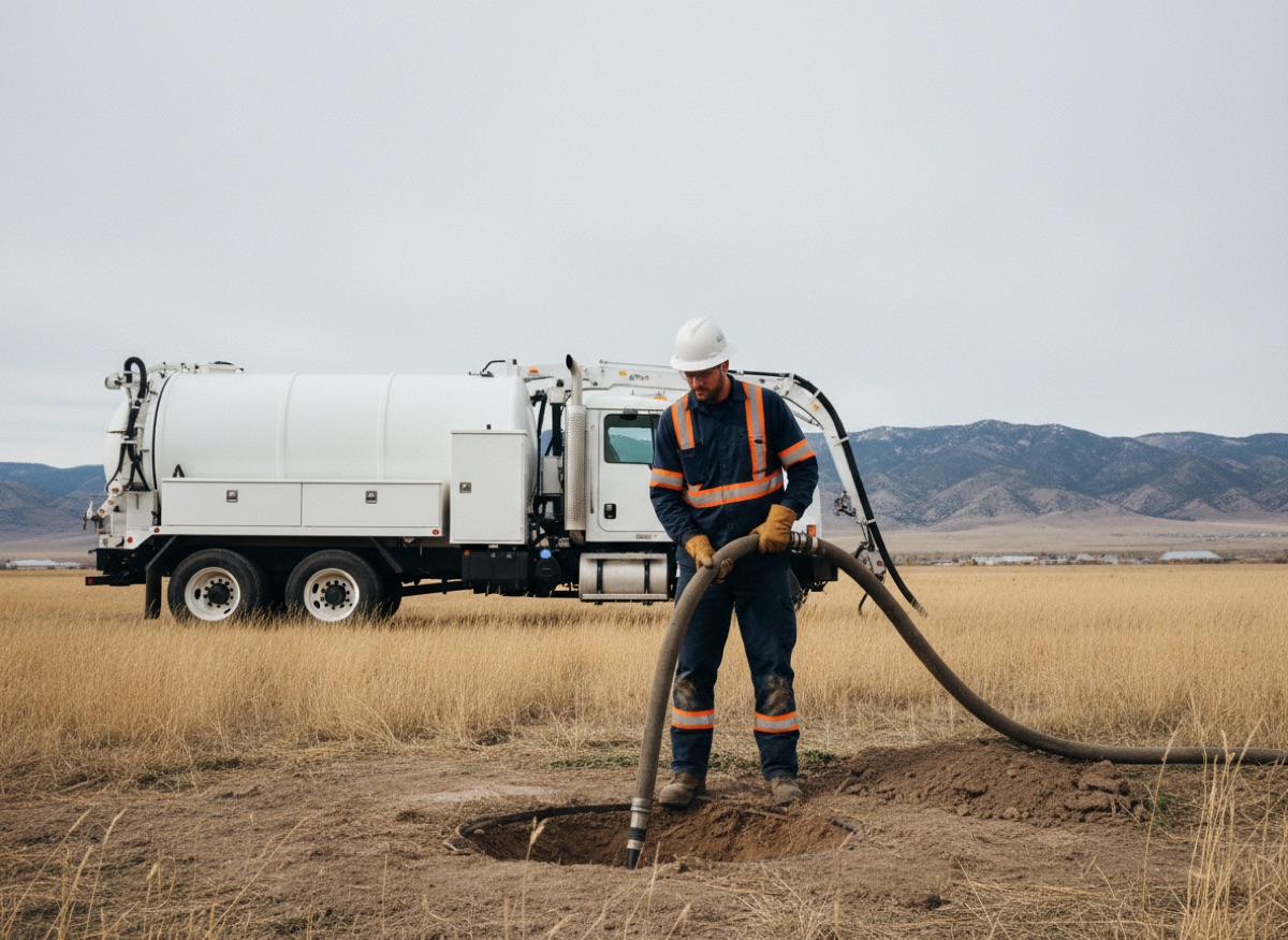 Bortek technician vacuum excavating to expose buried utilities